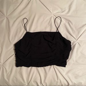 Pacsun LA Hearts Ruffle Square Neck Crop